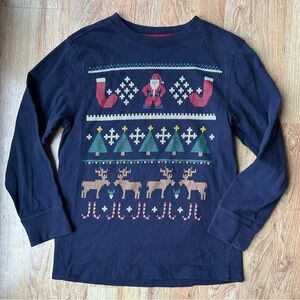 Gymboree Fair Isle Christmas Holiday Shirt Size 10